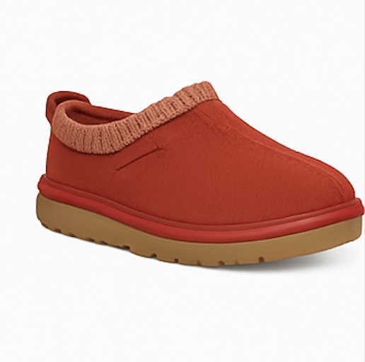 Red ankle boot slipper